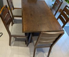 ARNO smoked oak dining table