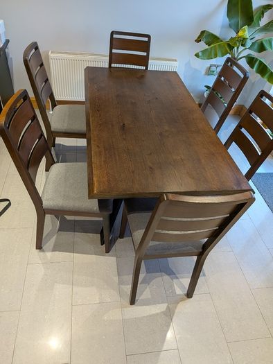 ARNO smoked oak dining table