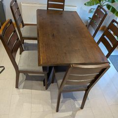 ARNO smoked oak dining table