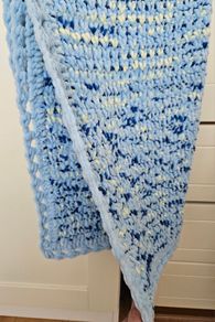 Very soft and worm hand made baby blanket