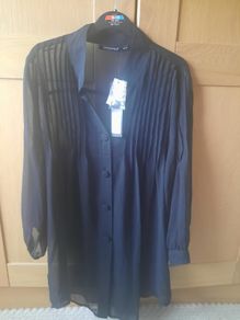 Womans sheer shirt size 10 BNWT