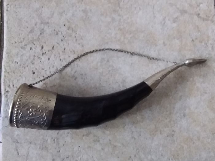 Russian ( Soviet ) Horn Drinking Cup with Duck Shaped Head