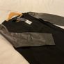 Stunning Jaeger black leather detail shift dress 10 NWT New Image 4