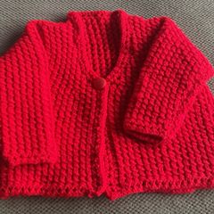 Baby Handknit baby cardigan