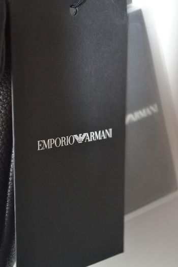 Giorgio Armani black leather Bag