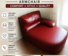 Authentic Leather Lounger