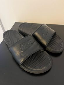 Nike leather slides