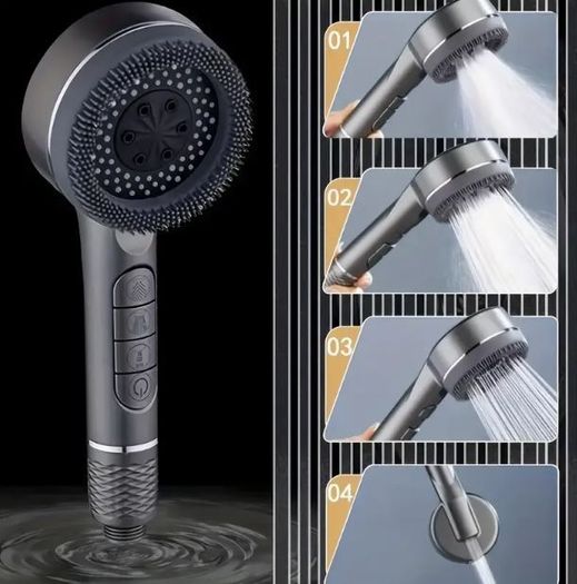 High-Pressure Filtered Shower Head - Wall-Mounted, new, unopened.