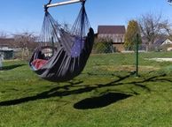 main image for ad BRAND NEW Portable Hanging Hammock Chair Swing Thicken Porch Seat Garden Outdoor Camping Patio Travel