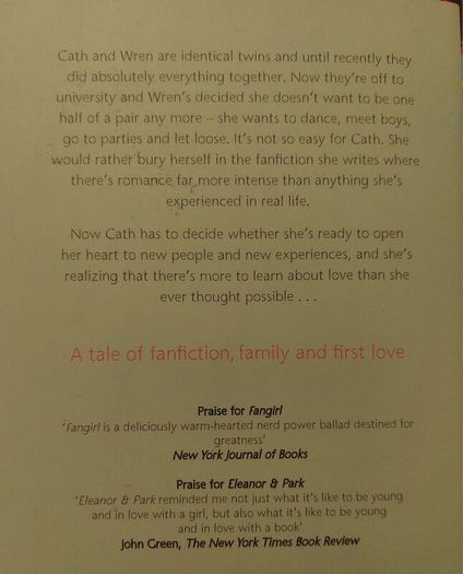 Fangirl.  Rainbow Rowell