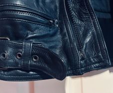 Vintage genuine Ash Gee Leather Motorbike jacket