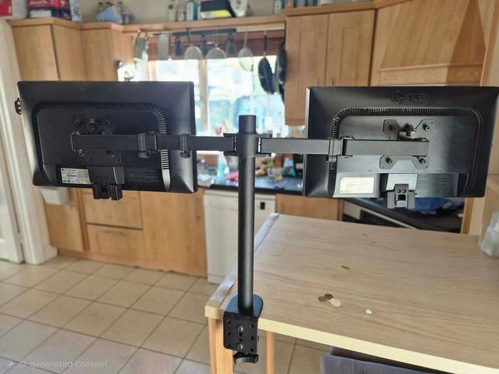 Dual monitor stand