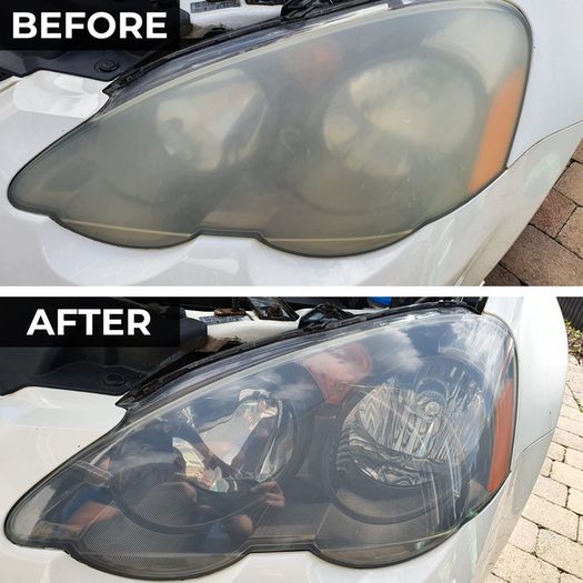 Glass Polish 31016 Headlight and Tail Light Restoration kit - Restore Dull, Faded, Discolored Car Headlights