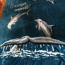 Soft Reversible Ocean World Throw/Blanket -Whale /Dolphin Motives Image 3