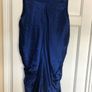 100% Blue Silk Dress Image 4