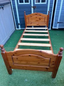 Lovely Sturdy Single Wooden Bed Frame - Can Deliver
