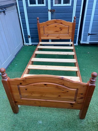 Lovely Sturdy Single Wooden Bed Frame - Can Deliver