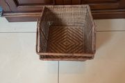 Vintage wicker basket with handle