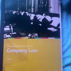 FE1 Company Law Manual 2019