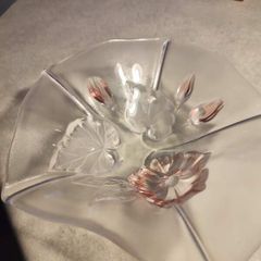 Walther-glas Mikasa Evita Colour Glass 8 inches  Bowl 1990's W. Germany