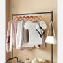 Coat Stand Clothes Rail Metal Image 3