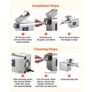 Oil Press Machine, 3.75KG/H Capacity, 750W Oil Extractor Machine, Automatic Electric Oil Maker for Home Commercial Use, 50c-300c Hot Pressing for Peanuts Sesames Soybeans Almonds Image 6