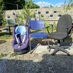 1 office chair, 1 school chair 1 kids drive chair