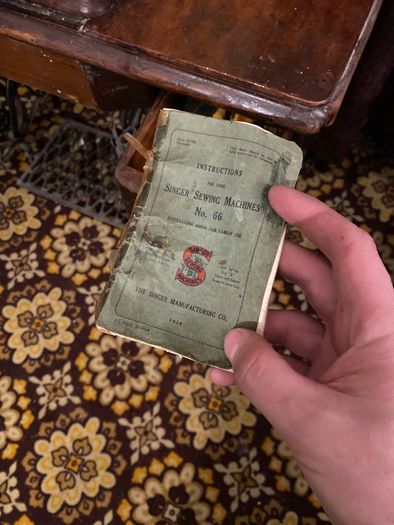 singer sewing machine with built in table top