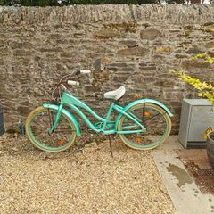 Vintage Turquoise Bicycle. Ideal Garden Decoration