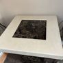 Marble coffee tables , very good condition and quality,large one measures 51x30 inches and 18 inches in height,Small one is 18" in height and 22" square Image 2