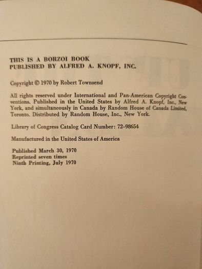 Up The Organization. Hiw To Stop The Corporation From Selling People And Strangling Profits. By Robert Townshend.  Hardback With Dustjacket In Good Condition.