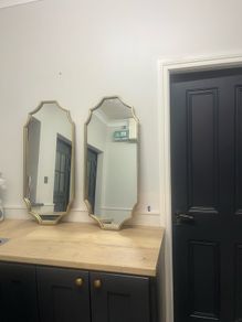 Antique brass style mirrors