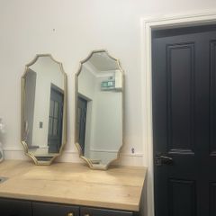 Antique brass style mirrors