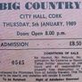Big Country Live At City Hall Cork,  Ireland 5th January 1989. Image 10