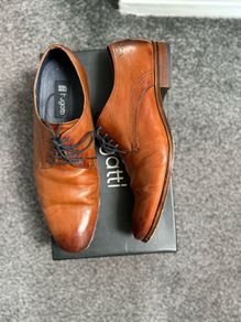 Bugatti Brown Leather Shoes Size 10