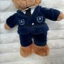 Harrods of London Exclusive British Policeman approx. 8" Bean Bear Plush Used Please see pictures Image 5