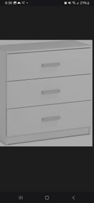 Chest of drawers and bedside locker