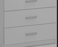 Chest of drawers and bedside locker