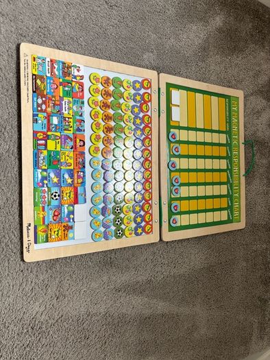 mellisa and dough magnetic responsibly kids chart 40x30cm