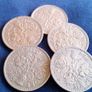 English Sixpence Coins. Image 3