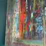 Large hand painted and signed canvas Image 3