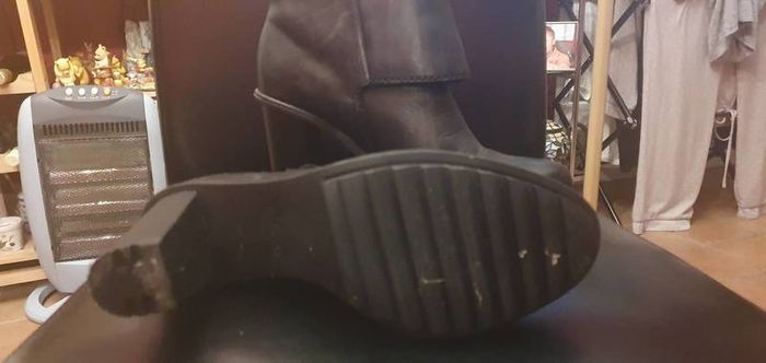 Black Clarks Ladies Ankle Boots