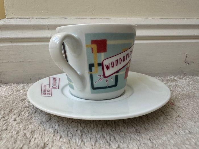 Disney Store WandaVision Teacup and Saucer Set new Damaged Box Please see photos