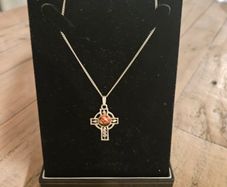 sterling silver celtic crucifix