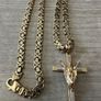 18k gold chain byzantine rare design Image 2