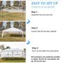 3 x 6m Party Tent Gazebo Marquee with 6 Removable Sidewalls Waterproof Outdoor Picnic Canopy Image 8