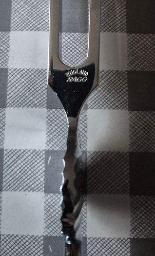 Vintage Ragg Sheffield Steel Tuning Fork, Gardiner Brown C0 128Hz