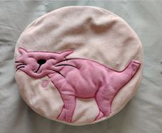 Pink Cat Cushion