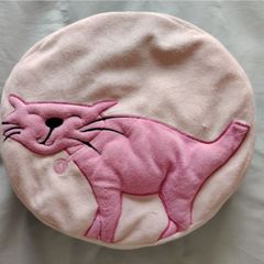 Pink Cat Cushion
