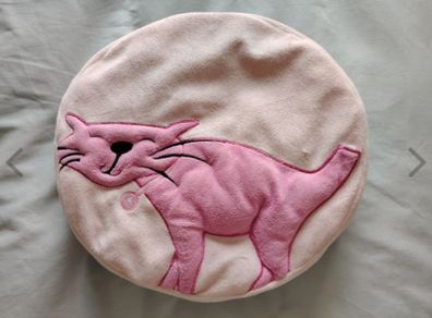 Pink Cat Cushion
